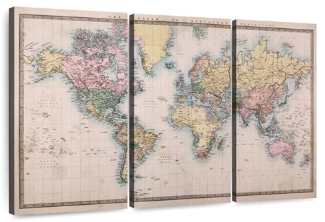 Mercator Projection Map