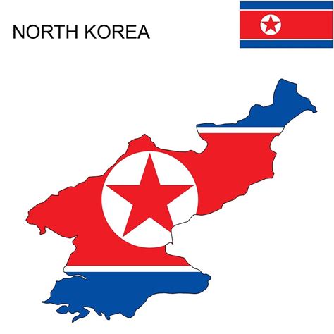 North Korea Flag Map and Meaning | Mappr