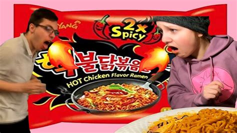 2x Spicy Noodle Challenge - YouTube