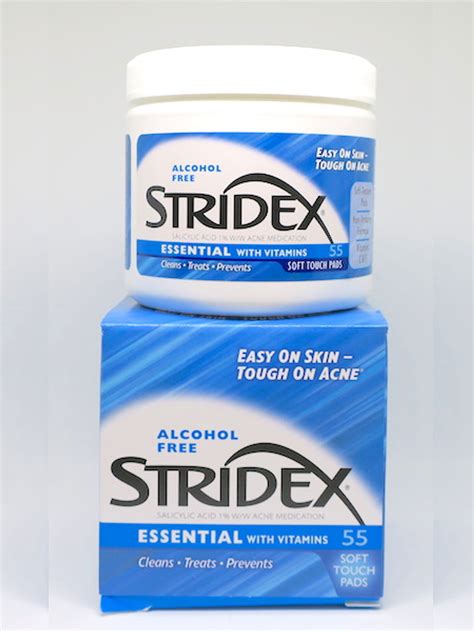 Stridex Acne Control Medicated Pads with Salicylic Acid - Essential ...