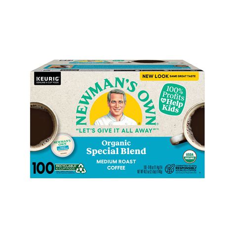 Newman's Own Organic Special Blend Coffee Pods Medium 100 ct