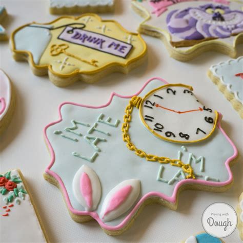 Alice In Wonderland Cookies — Playing with Dough