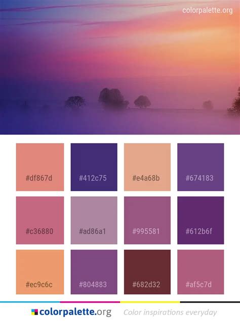 Sky Dawn Red At Morning Color Palette | colorpalette.org