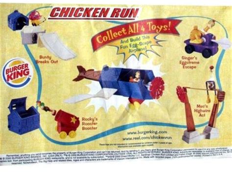 CHICKEN RUN "GINGER'S EGGSTEME ESCAPE" Burger King Kid's Meal Toy (2000 ...