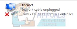 Fix: Network Cable Unplugged