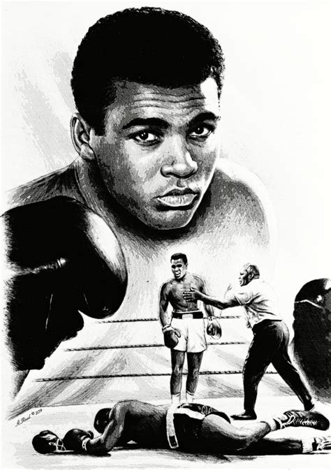 Muhammad Ali The Greatest Drawing by Andrew Read - Fine Art America