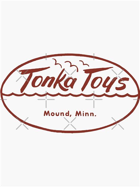 "TONKA TOYS - VINTAGE LOGO" Sticker for Sale by OffsetVinylFilm | Redbubble