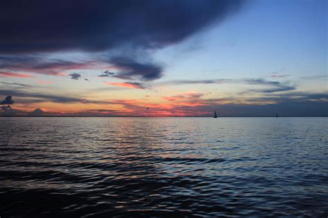 Sunset Over Lake Pontchartrain and Causeway Bridge Near New Orleans.[OC][5067x3378] | Lake ...