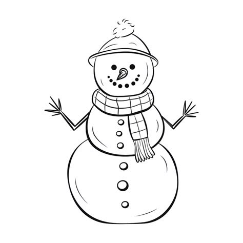 Snowman Drawing On White Background, Wing Drawing, Snow Drawing, Man ...