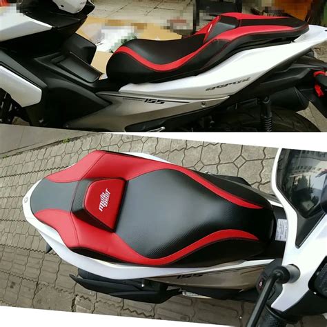 Modified motorcycle leather passenger pad saddle seat cushion flat mat fit for YAMAHA NVX155 NVX ...