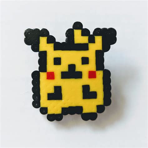 Retro Pikachu Pixel Art Pin | Etsy