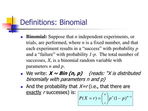 PPT - Binomial Distributions PowerPoint Presentation, free download - ID:5761100