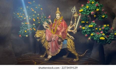 Maa Chandraghanta Nav Durga Images Navratri Stock Photo 2273459129 ...