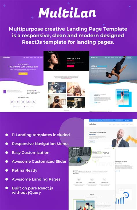 Landing Page React Template