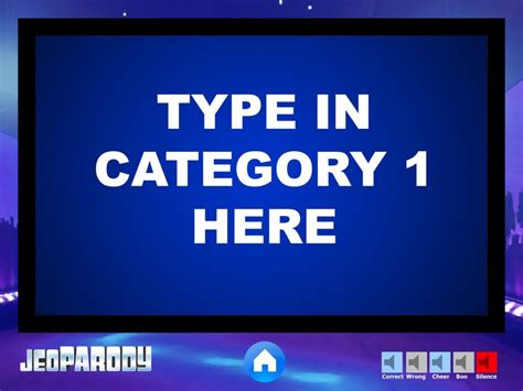 Jeopardy Powerpoint Game Template | Youth Downloads