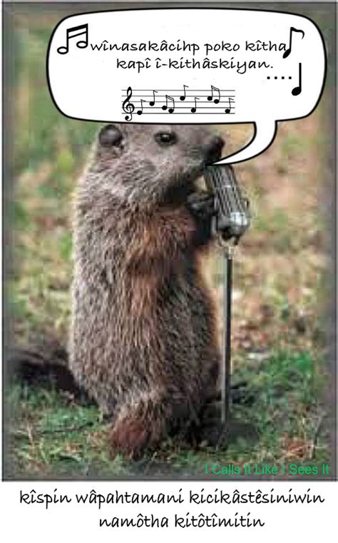 A joking meme for Groundhog Day (Solomon Ratt: th-dialect) – Cree ...