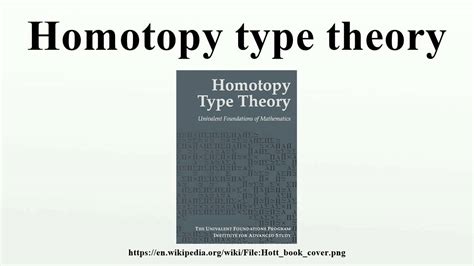 Homotopy type theory - YouTube