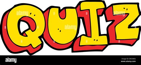 cartoon quiz sign Stock Vector Image & Art - Alamy