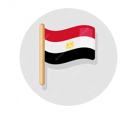 Premium Vector | Waving vector flag of egypt