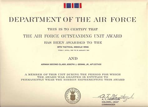 38th TMW Receives Outstanding Unit Award – Sembach Missileers