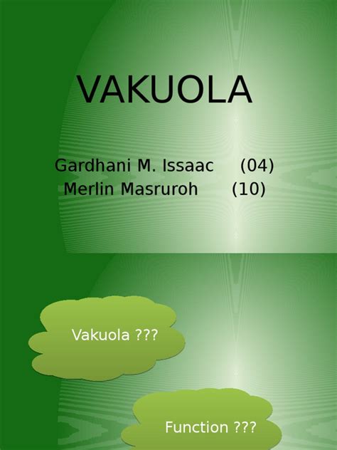 VAKUOLA | Vacuole | Cell Biology