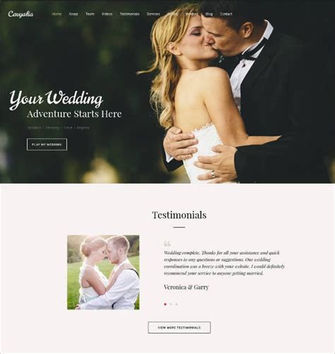 32+ Wedding Website Themes & Templates | Free & Premium Templates