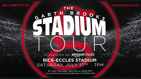 Garth Brooks | THE GARTH BROOKS STADIUM TOUR IS COMING TO SALT LAKE ...