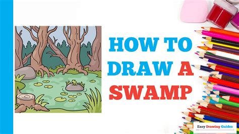 How to Draw a Swamp: Easy Step by Step Drawing Tutorial for Beginners - YouTube