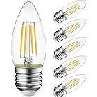 Amazon.com: OPALRAY C35 4W Dimmable LED Filament Bulb, LED Candle Lamp ...