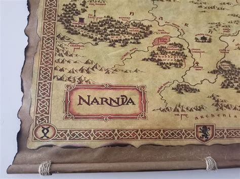 Chronicles Of Narnia Narnia Map Handmade Scrolls Gift For | Etsy