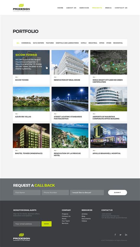 PRODESIGN Website on Behance