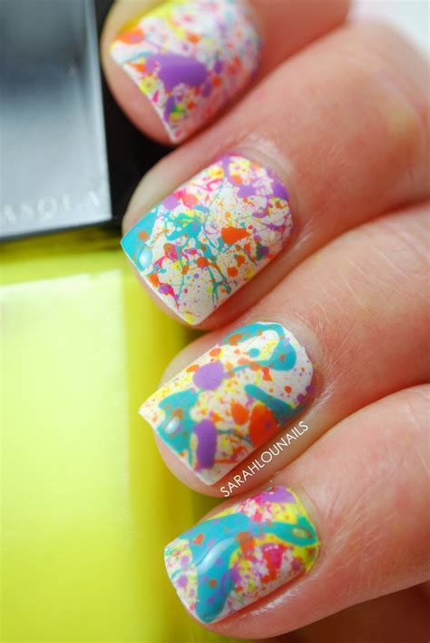 Sarah Lou Nails: Splatter Paint Nails!