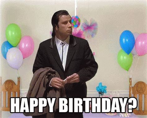 Confused Happy Birthday GIF - Birthday Travolta Alone - Discover ...