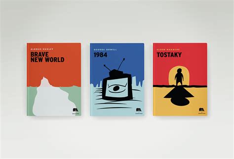 Minimalist book covers on Student Show