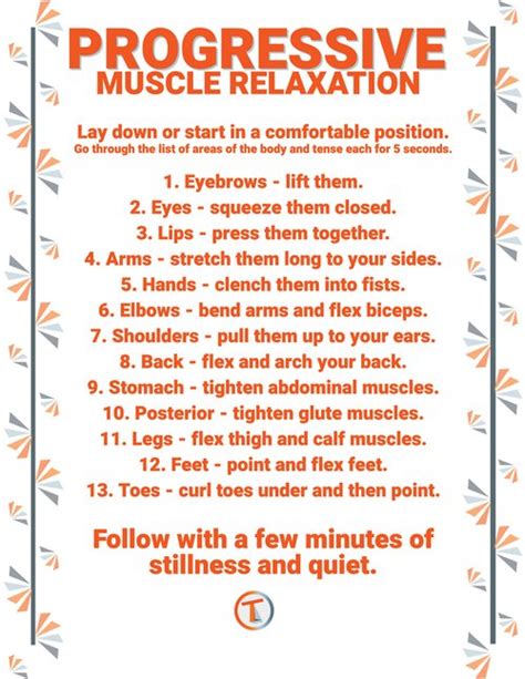 Progressive Muscle Relaxation Exercise — Tilton's Therapy