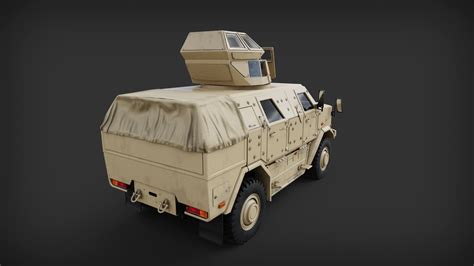 Atf Dingo Military Vehicle - 3D Model by Holy360