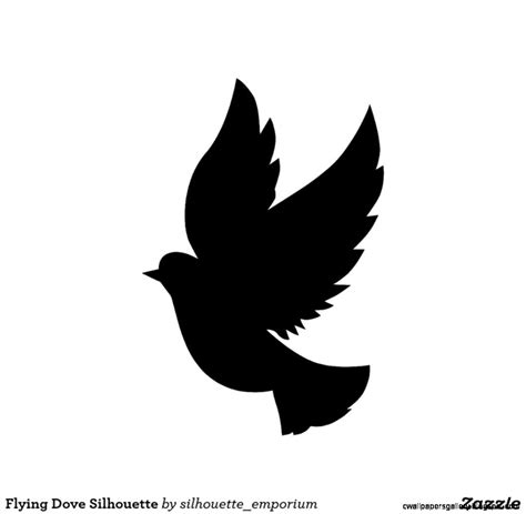 Single Flying Bird Silhouette Dove | Flying bird silhouette, Bird ...