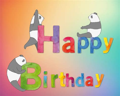 Panda Bear Birthday Free Stock Photo - Public Domain Pictures