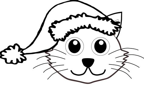 Black And White Cat Face - ClipArt Best