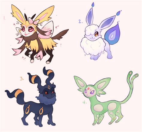 Eevee fusion adopts (closed) by Spark-Platinum on DeviantArt