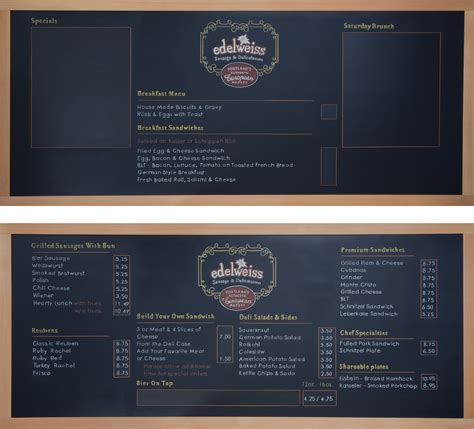 Custom Chalk Menu Board for Restaurant - Chalk It Up Signs