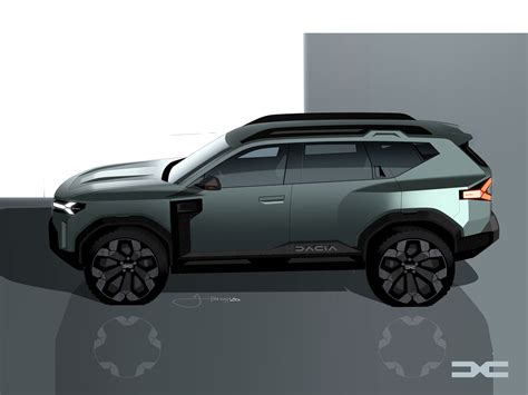 Dacia Bigster Concept Design Sketch Render - Car Body Design