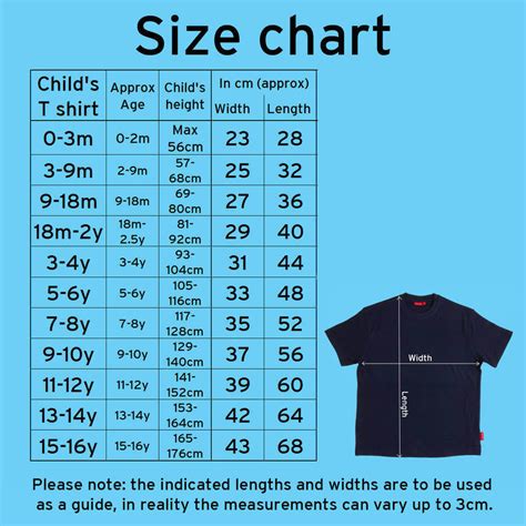 Tops Size Chart | tunersread.com