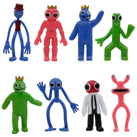 6/8/12PCS Rainbow Friends Action Figure Toys Rainbow Friends - Etsy