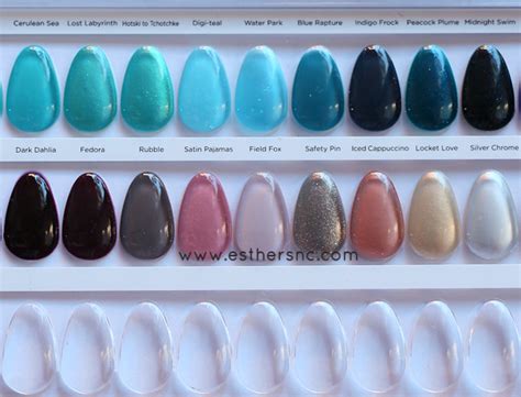 CND Shellac Color Chart — Esther's Nail Corner