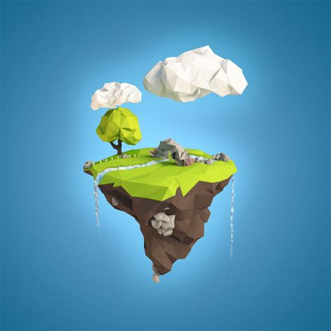 floating island 3d model