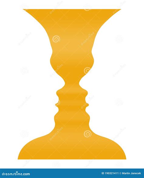 Rubin Vase, Optical Illusion Stock Vector - Illustration of illusion ...