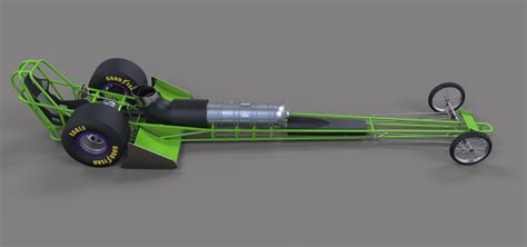 ArtStation - Front engine jet dragster | Resources