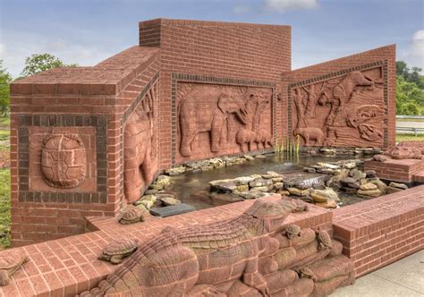 Brick sculpture by General Shale | Brick art, Brick, Facade architecture