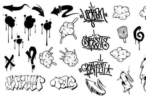 Graffiti Vector Pack | Graffiti lettering, Graffiti drawing, Graffiti words